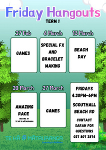 Friday Hangouts - new times! Friday Hangouts - new times!