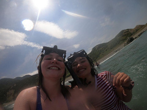 Swimming at Sandy Bay