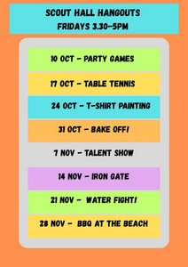 Term 4 Scout Hall Fridays!